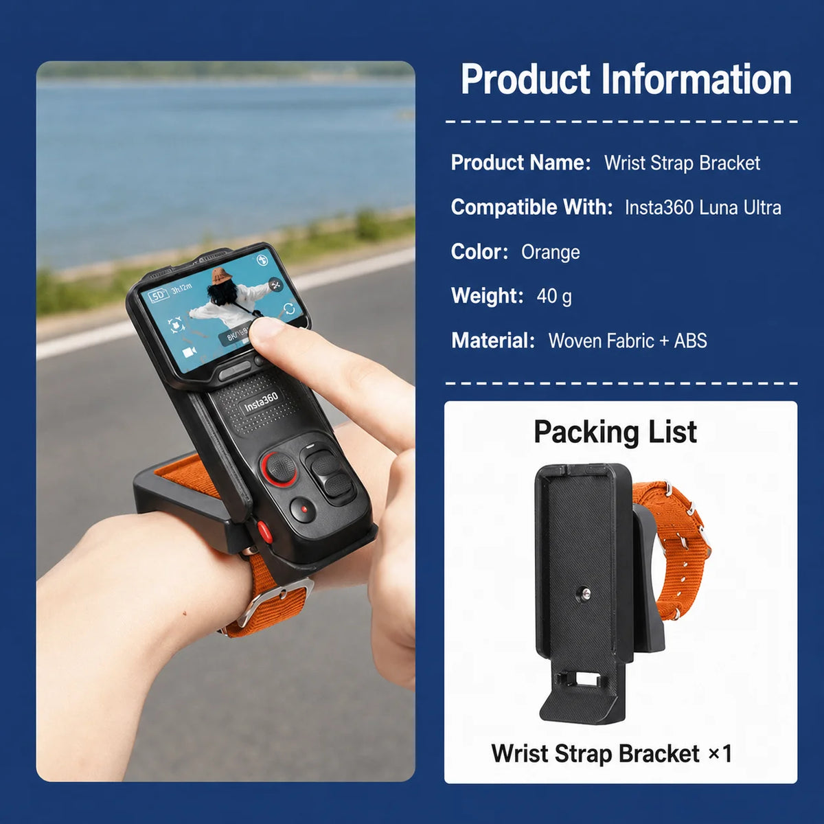 Insta360 Luna Camera Wrist Mount