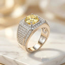 Moissanite Ring in Sterling Silver Prong NJLMP