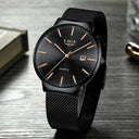 Lige Ultra Thin Mens Fashion Watch Quartz Elegant Design
