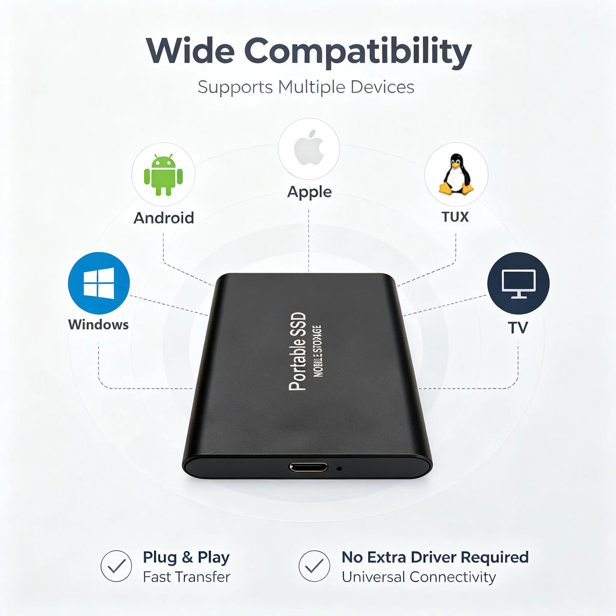 Portable USB-C External SSD Drive