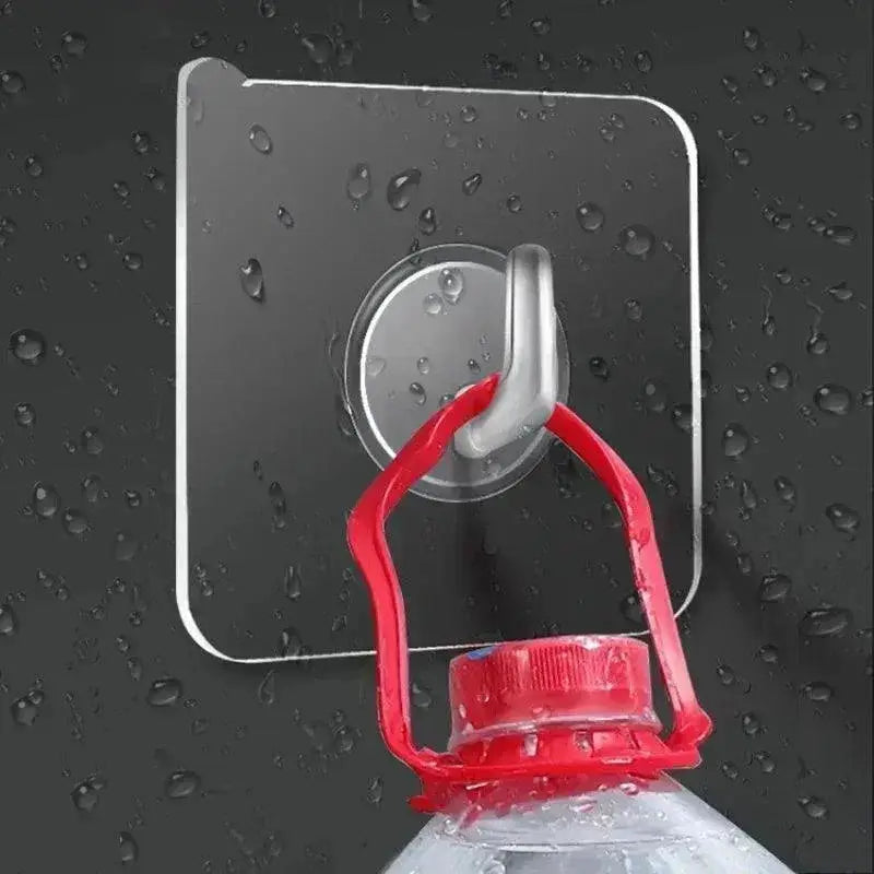 Transparent Wall Hooks Effortless Space Organization Set