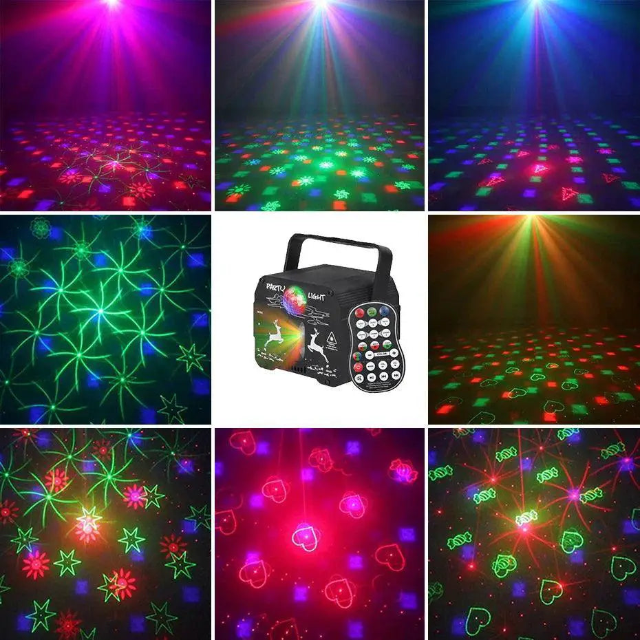Alien RGB Laser Light Projector Portable Party Lamp Remote