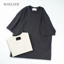 WAVLATII Oversized Summer T Shirts for Women Men Brown Tees