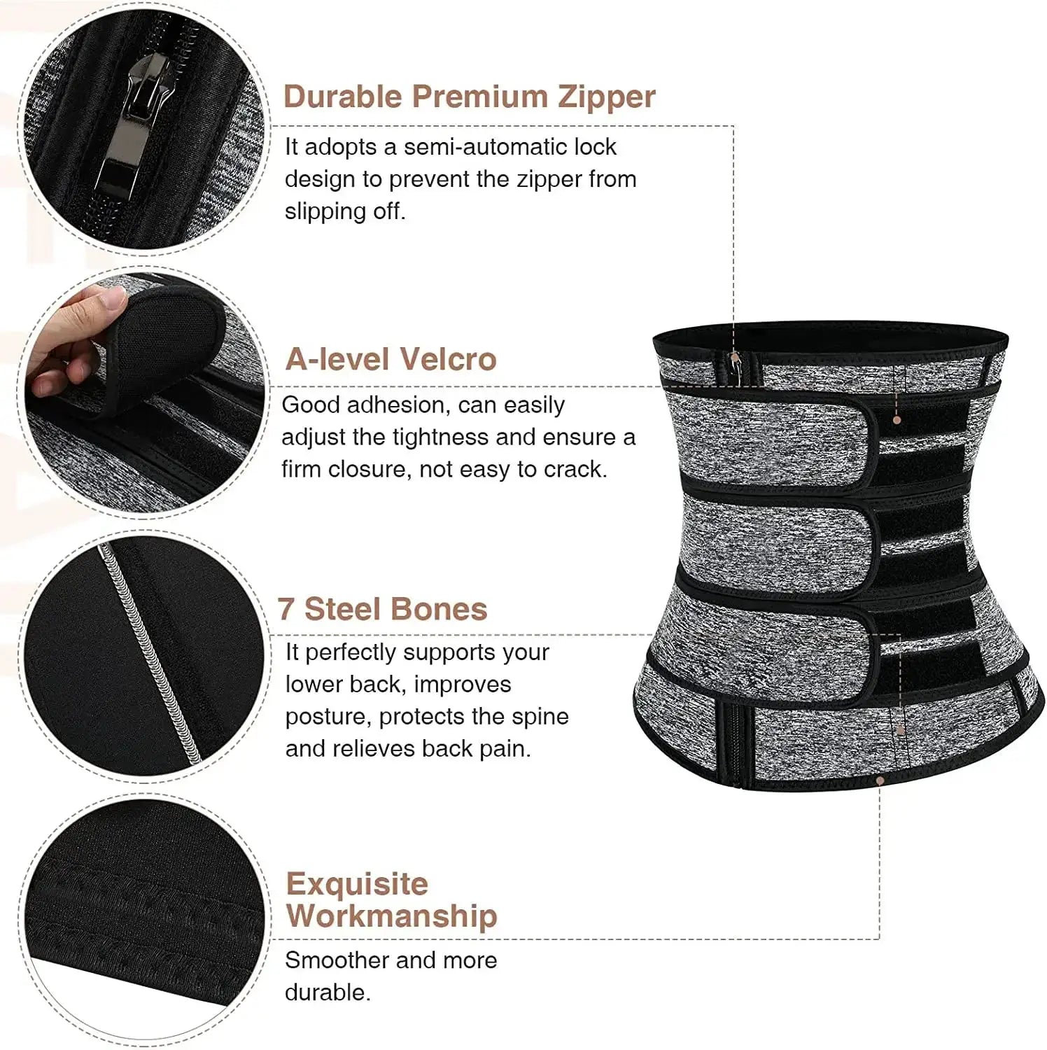 Women Neoprene Waist Trainer Body Shaper Slimming Belt