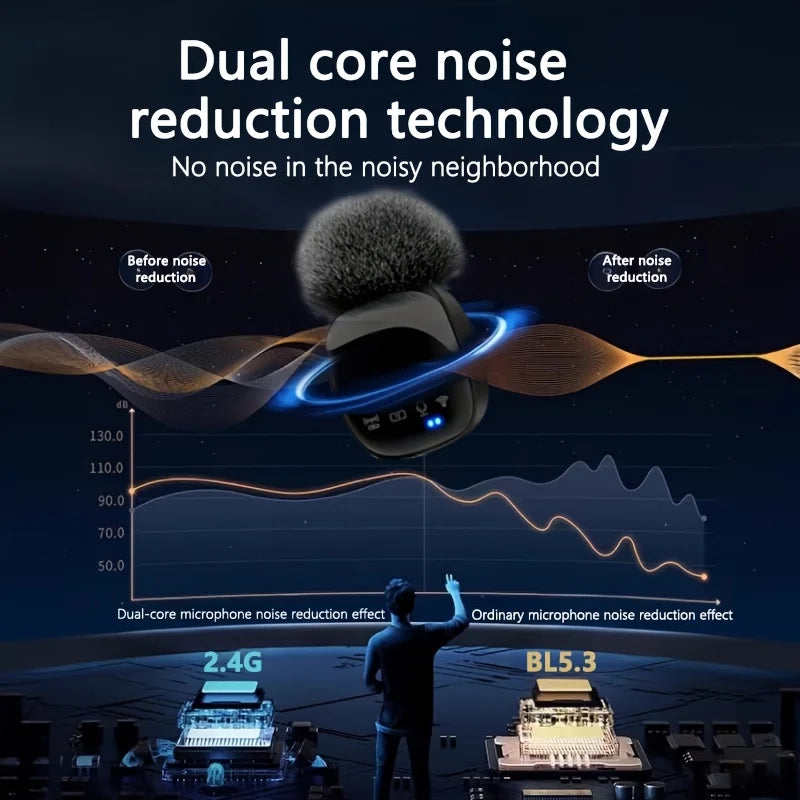 Unique Portable Microphone Wireless Lavalier