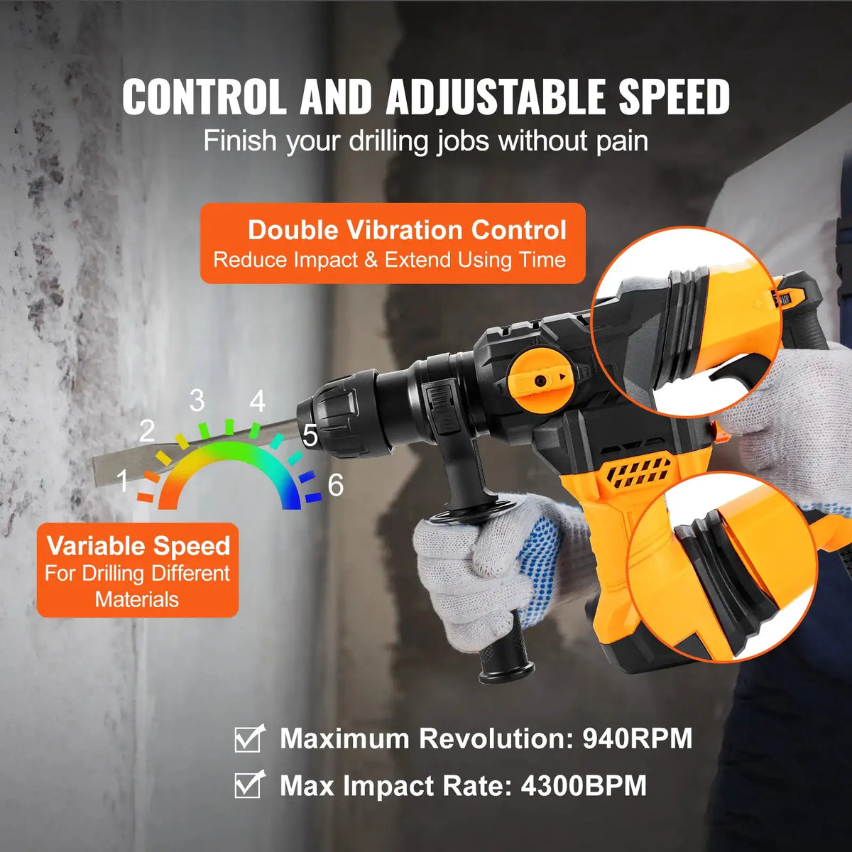 Rotary Hammer Drill Corded — product image 4