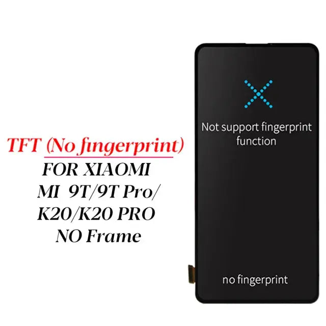 6.39'' Super Amoled Display for Xiaomi Mi 9T Mi9T Pro LCD Display Touch Screen Digitizer Assembly for Redmi K20/K20 Pro LCD