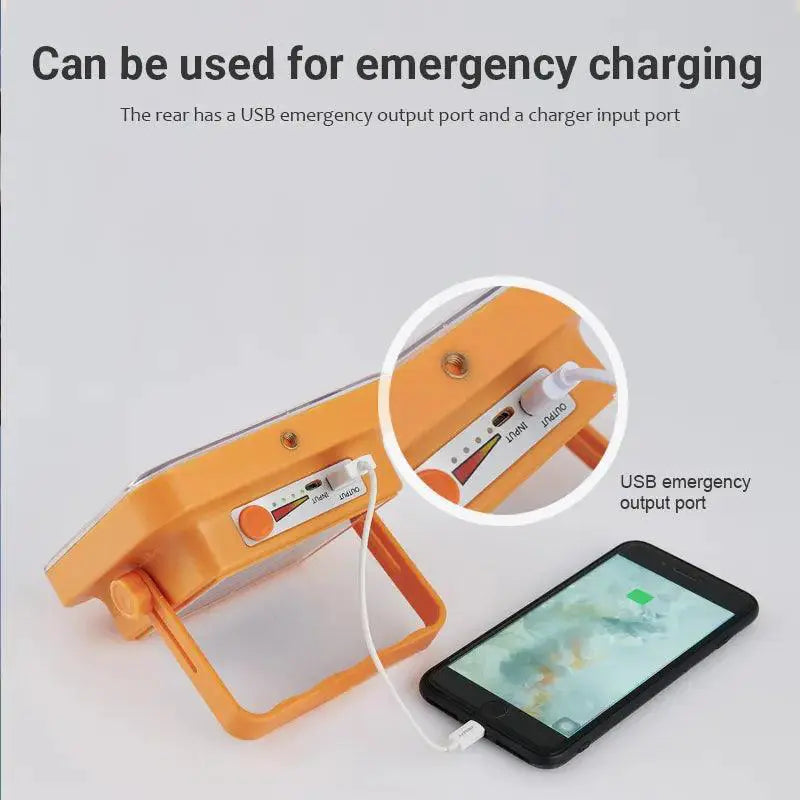 Solar Flood Light Rechargeable LED Reflector For Outdoor Use