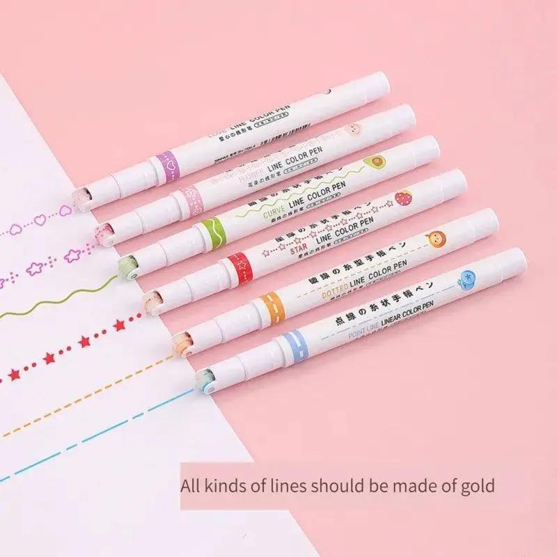 Floral Fantasy Highlighter Pens For Joyful Stationery