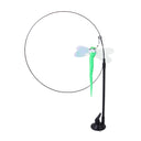 Interactive Feather Cat Wand Toy with Suction Cup Base