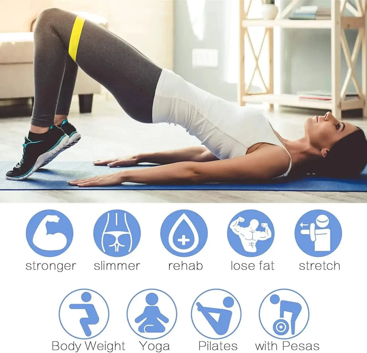 Portable Resistance Loop Bands for Home — product view 17