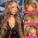 Natural Honey Blonde Highlight Wig