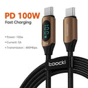 Toocki Usb C Cable With Led Display 100W