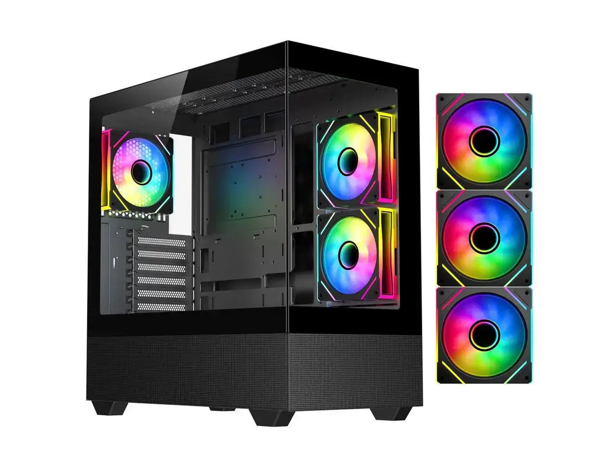 DIYPC Black Cases (Computer Cases - ATX Form) Argb — product view 1