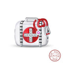 Red Series Charm Beads Sterling