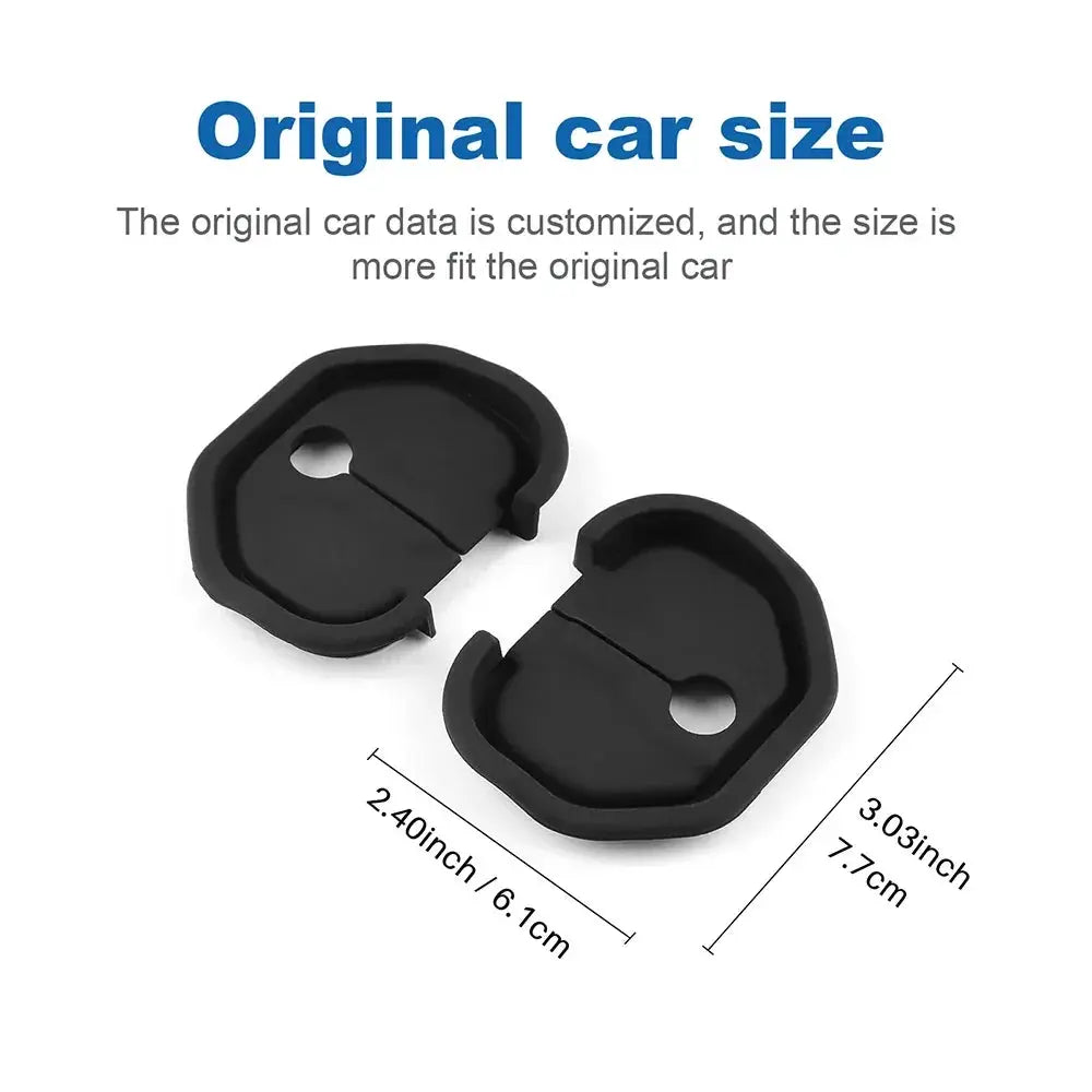 2 Piece Car Damping Silicone Door Lock Buckle Set For Fiat - OurLum.com