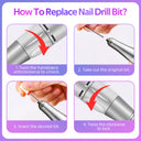 45000RPM Electric Nail Drill Machine: Portable Nail File