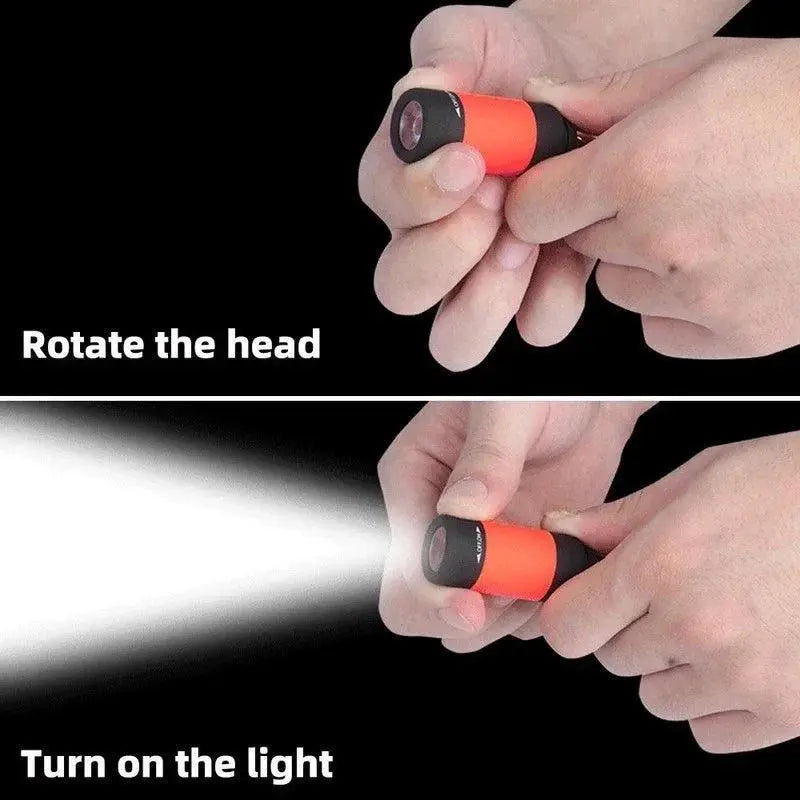 LED Mini Torch Light Portable USB Flashlight for Outdoors