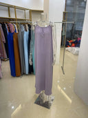 Women Strapless Backless Maxi Dress Sleepwear Loungewear Casual Loose Fit Summer