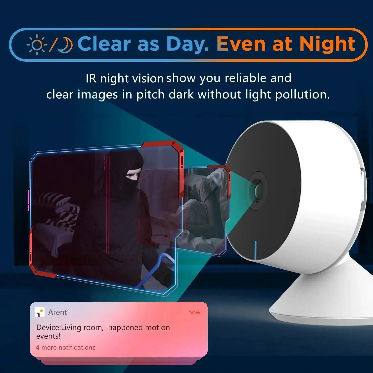 Laxihub HD WiFi Baby Monitor With Night Vision Features