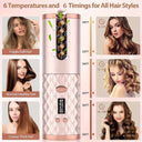 Portable Wireless Hair Curler for Waves & Curls LED Display