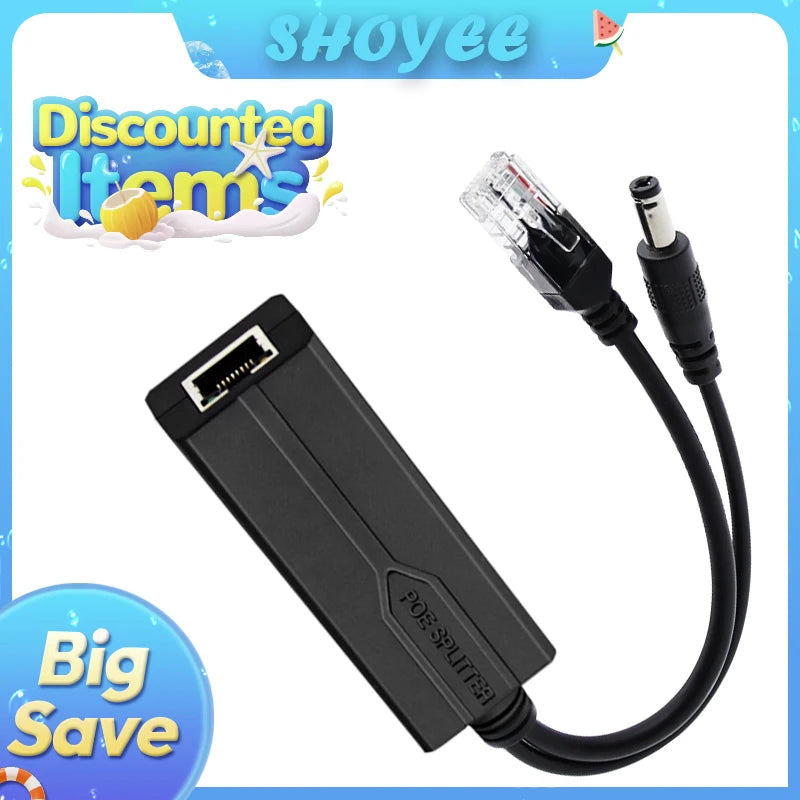 POE Ethernet Power Splitter Adapter