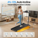 AKLUER Auto Incline Walking Pad Under Desk Treadmill 2.5HP