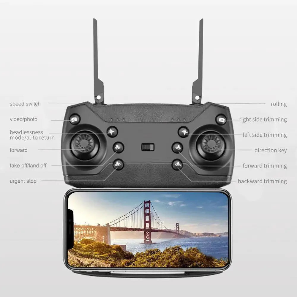 E88Pro Drone Capturing 4K Aerial Footage For Creators
