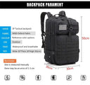 Rugged 50L Tactical Backpack for Hiking