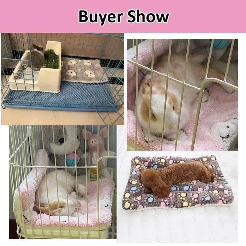 Cozy Plush Pet Mat for Small Animals Deep Sleep Comfort