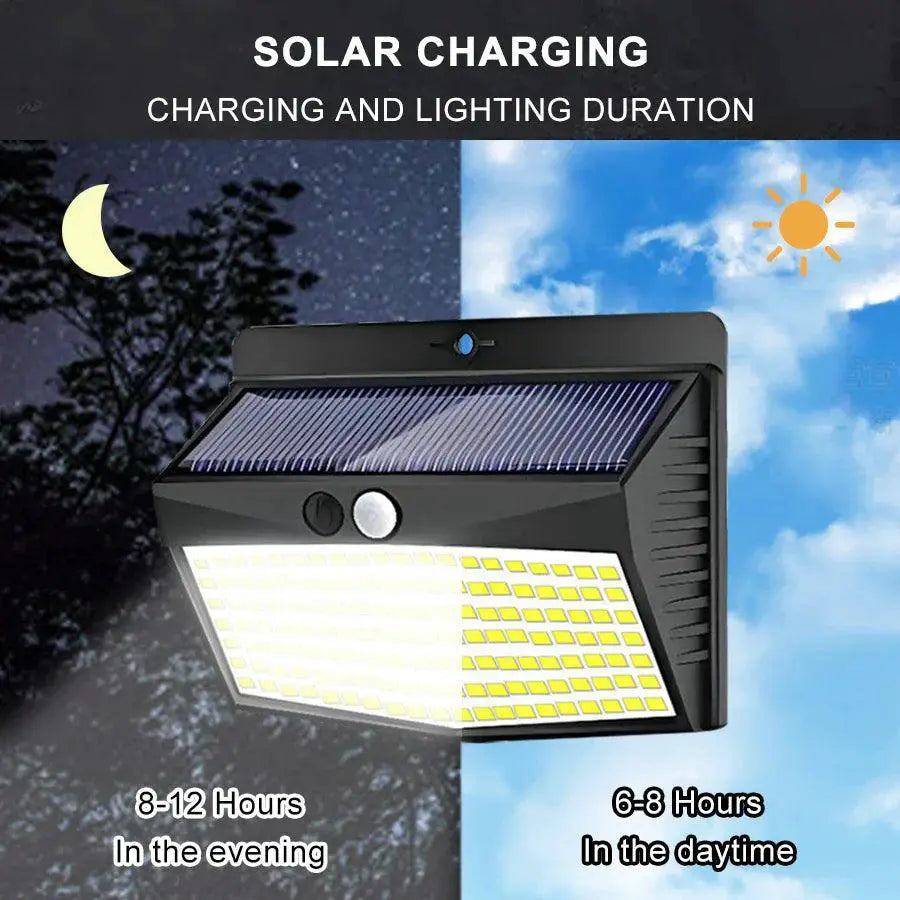 Solar Wall Lamp Motion Sensor Outdoor Light For Garden Patio