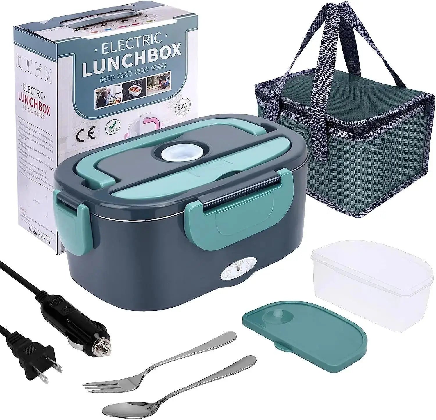 Portable Electric Lunch Box Warmer For Home And Car