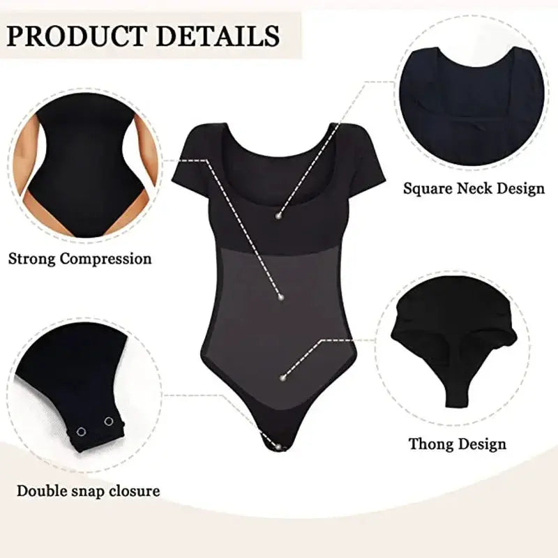 Seamless Shapewear Bodysuit For Women With Tummy Control
