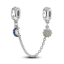 Charm Bead Sterling Silver Pink