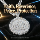 K Gold Plated Round Allah