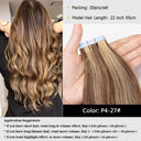Fine Hair Transformation Seamless Skin Weft Tape Extensions