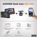 Xushidz Dash Cam - 1080P Night Vision Loop