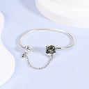 Bracelet Sterling Silver Snowflake Heart