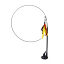 Interactive Feather Cat Wand Toy with Suction Cup Base