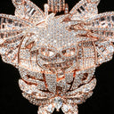 Full Diamond Iced‑Out Butterfly Cartoon Pendant Hip Hop