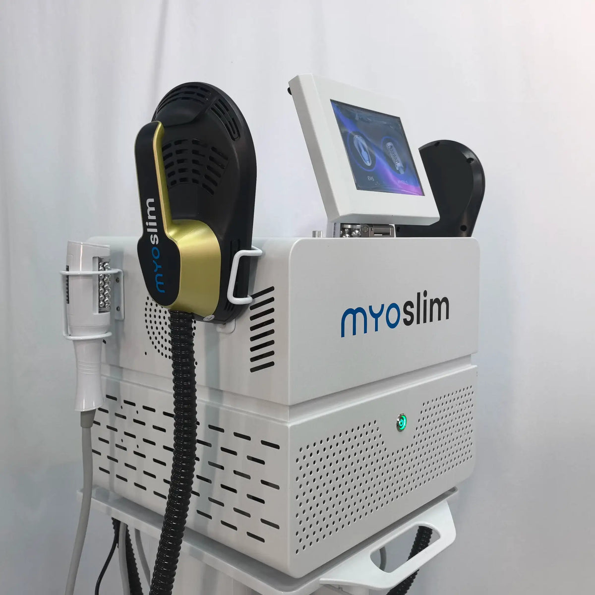MYOslim, 6500W, EMS Body Sculpt Machine, RF Roller, HI-EMT, Muscle Building, Fat Reduction, Hip Lifting, Facial Contour