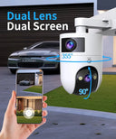 4K Dual Lens Security Camera for Homes