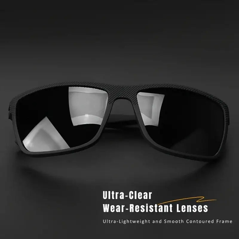 2025 New Square Frame Polarized Sunglasses High-Quality Spring Hinges Multicolor Coated Lenses for Vacation Driving Fishing UV P