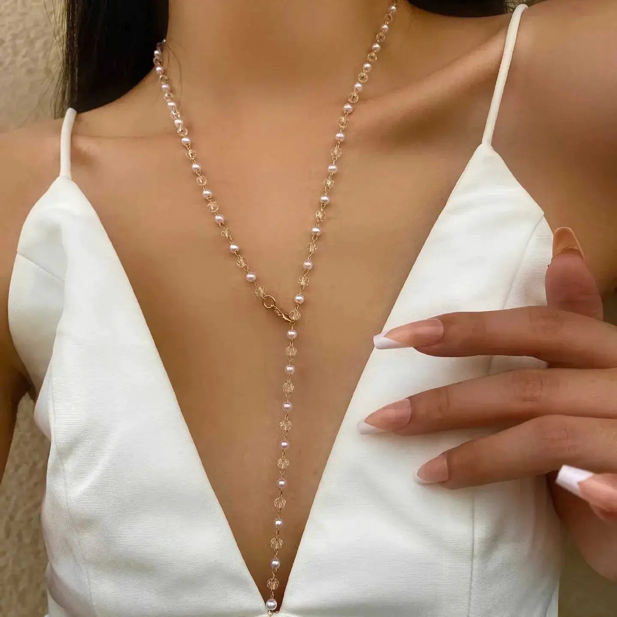 Elegant Zircon Necklace for Women Glam — product view 9