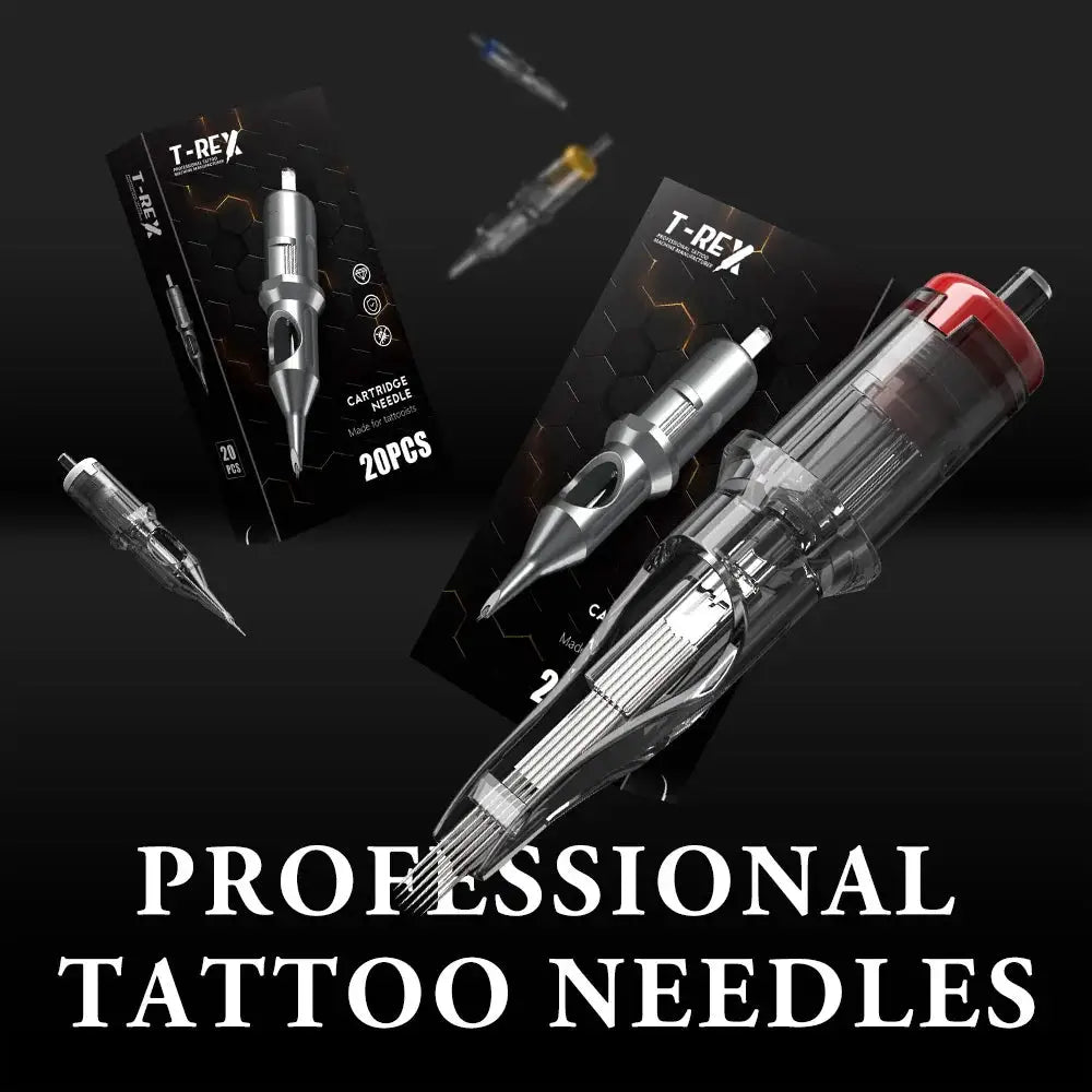 XNET T-rex Cartridge Tattoo Needles Round Liner RL/RM/RS/M1 20pcs Disposable Sterilized Safety Tattoo Needle For Tattoo Machine