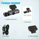 Dual Dash Cam Front And Cabin For Safety