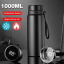 1000ML Smart Thermos Bottle With Temperature Display Keeps Drinks Hot Or Cold