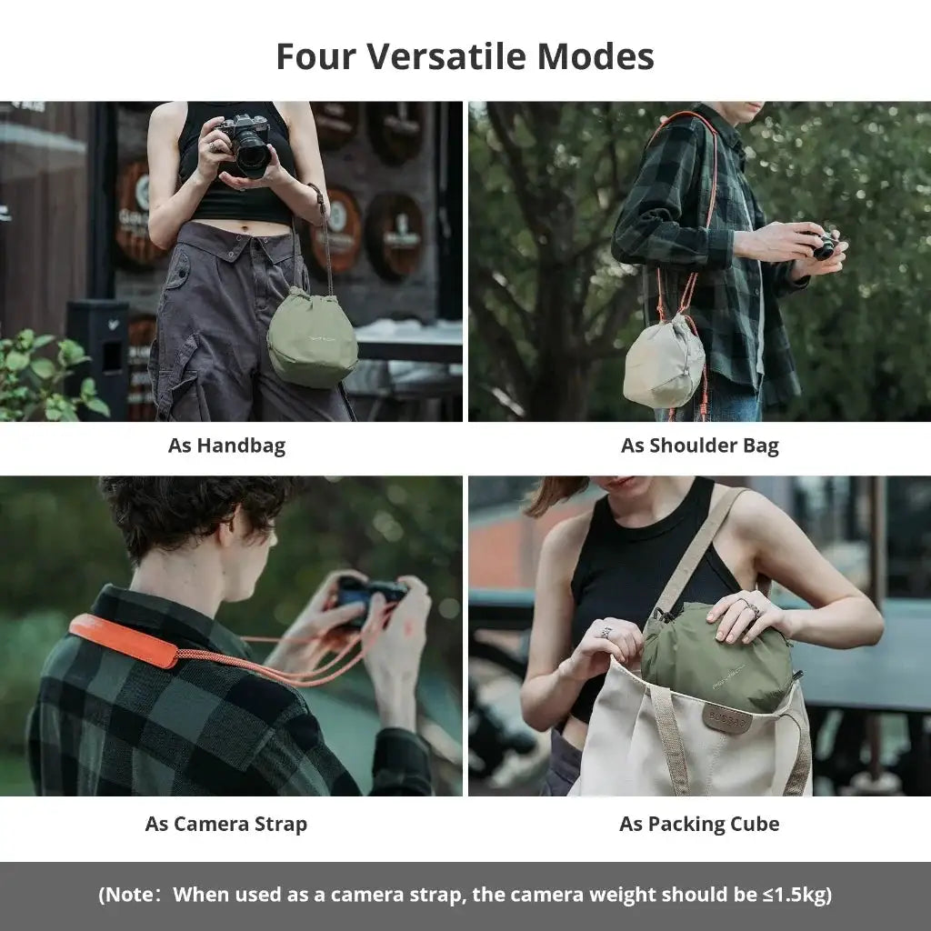 PGYTECH OneGo Drawstring Bag Mirrorless Camera Bag SLR Storage Lens Shoulder Bag Camera Case For Fujifilm Canon Sony Nikon