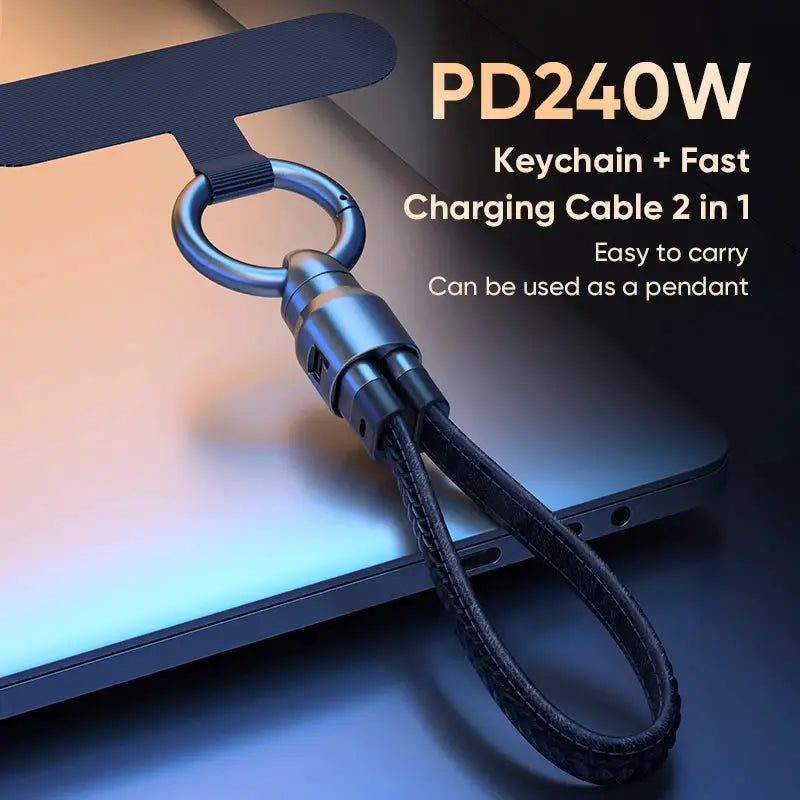 Zinc Alloy Keychain - Fast Charge — product view 2