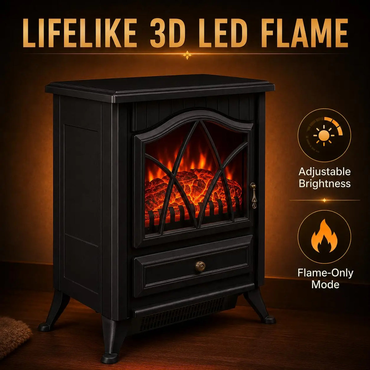 Portable LED Room Heater